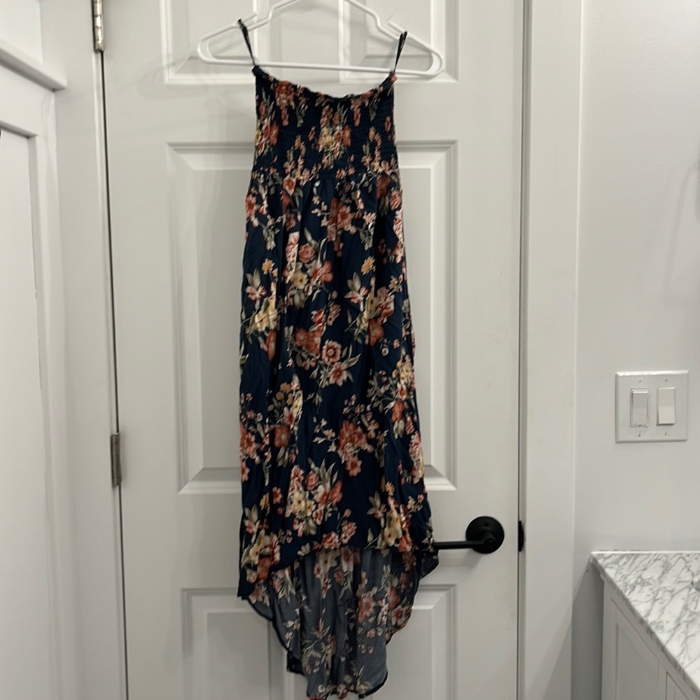 Forever 21 Strapless Floral High-low Dress